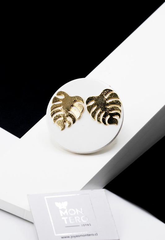 Aros Eva Baño de Oro 24K