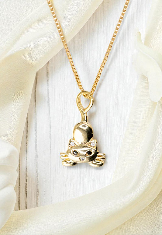 Collar Miku Gold Baño de Oro 24k Microcircon