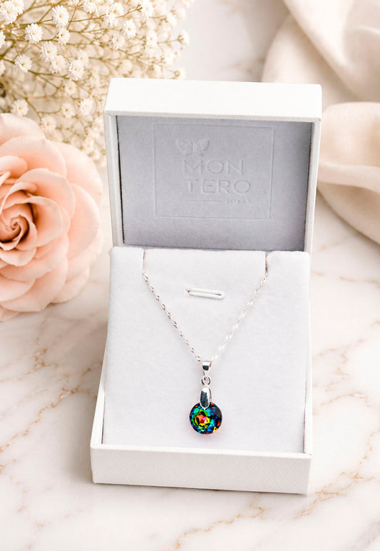 Collar Gracia Plata 925 Cristal Swarovski® Vitral Medium