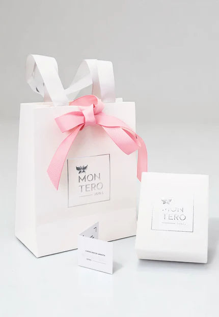 Collar Gota de Luz Plata 925 Cristal Genuino Light Rose