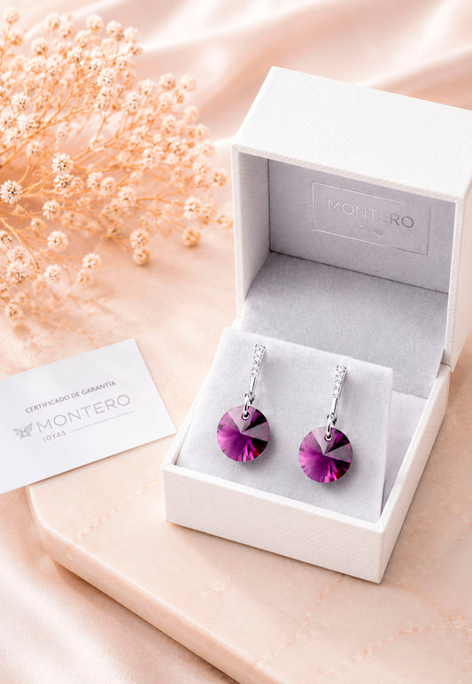 Aros Paris Plata 925 Cristal Swarovski® Amethyst