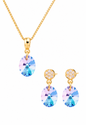 Conjunto Praga Gold 24K Cristal Swarovski® Vitral Light