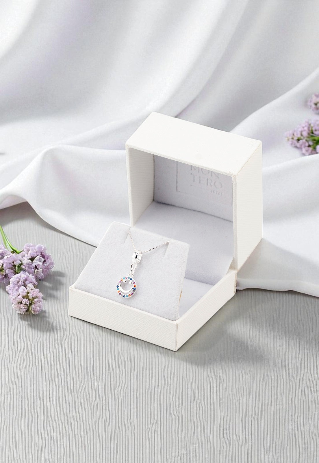 Collar Smile Colores Baño Oro Blanco Microcircones