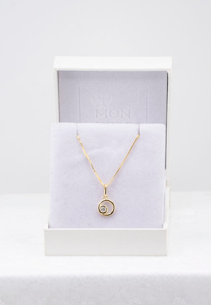 Conjunto Sofia Gold Baño de Oro Con Circon Blanco