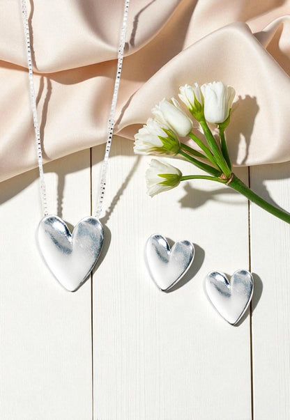 Conjunto Beatriz Con Baño de Oro Blanco