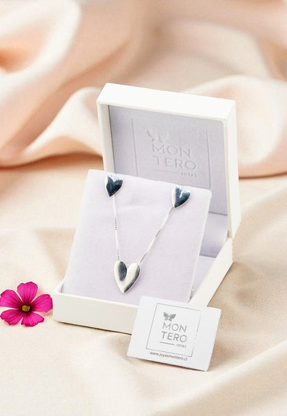 Conjunto Beatriz Con Baño de Oro Blanco