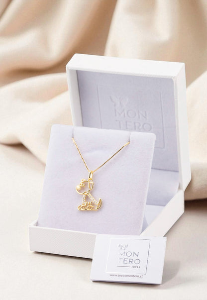 Collar Vitto Microcircones Baño Oro 24K