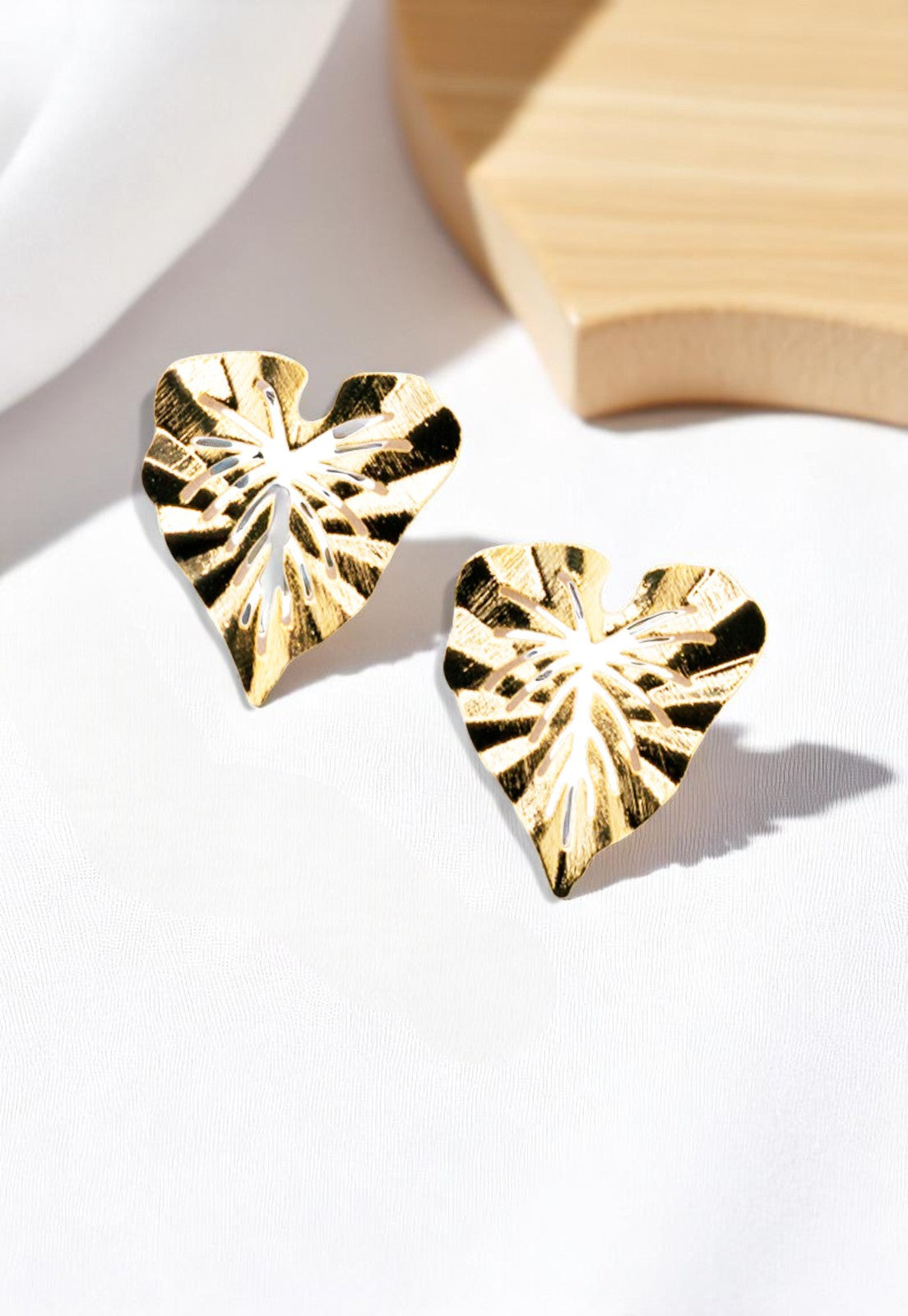 Aros Olivia Baño de Oro de 24 k