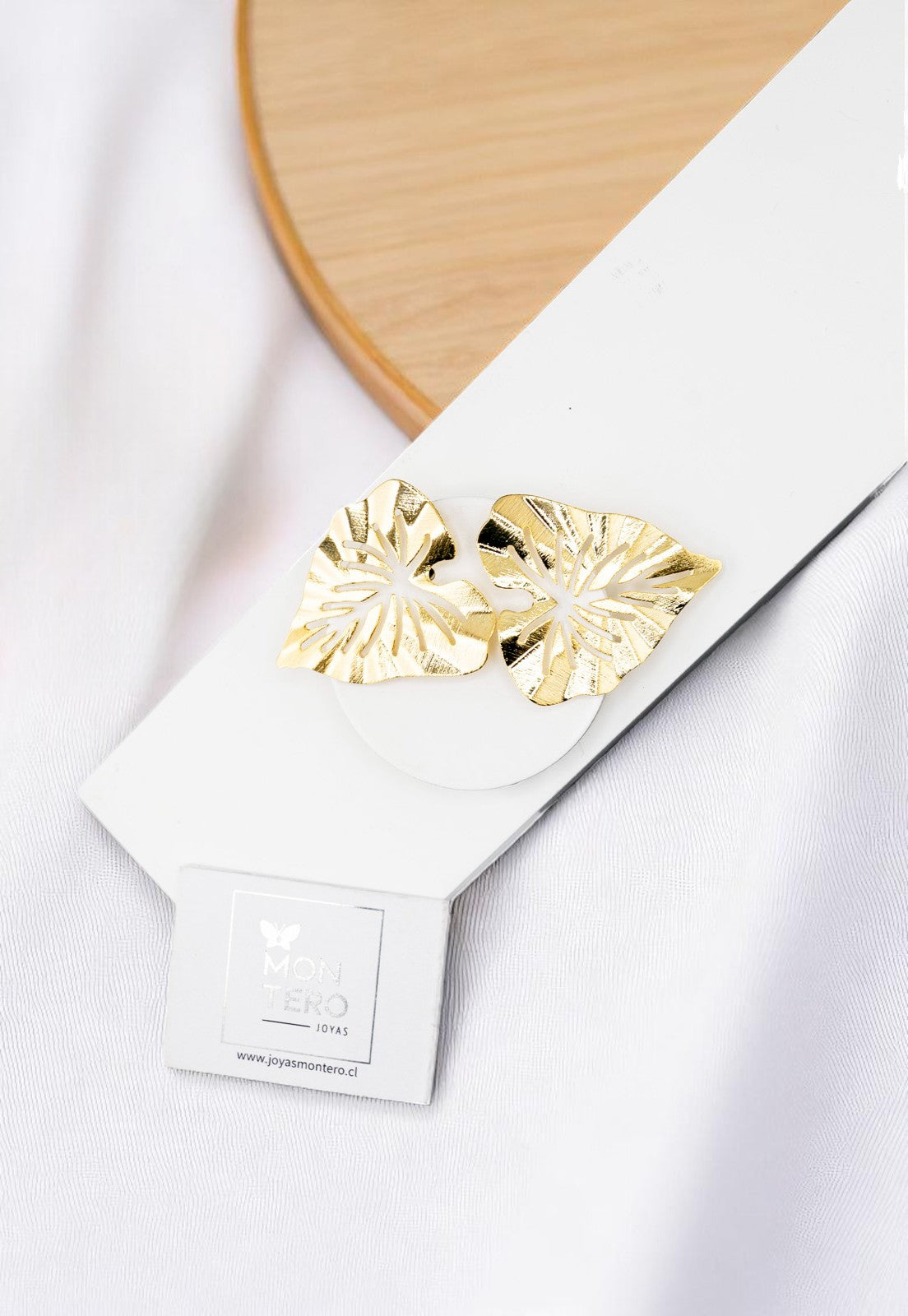 Aros Olivia Baño de Oro de 24 k