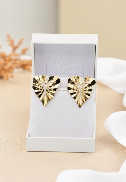 Aros Olivia Baño de Oro de 24 k