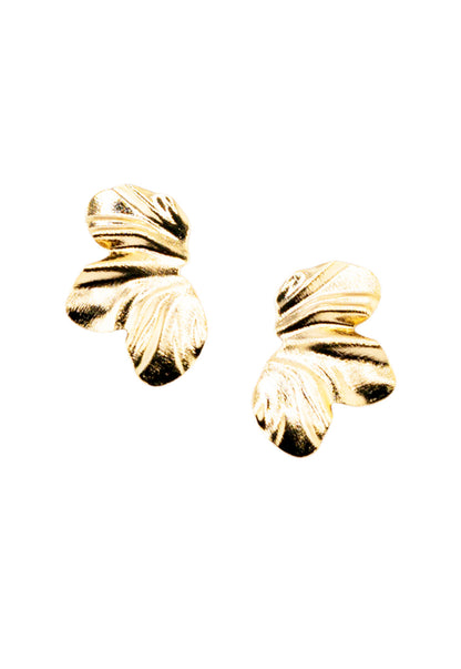 Aros Luna Baño de Oro 24k