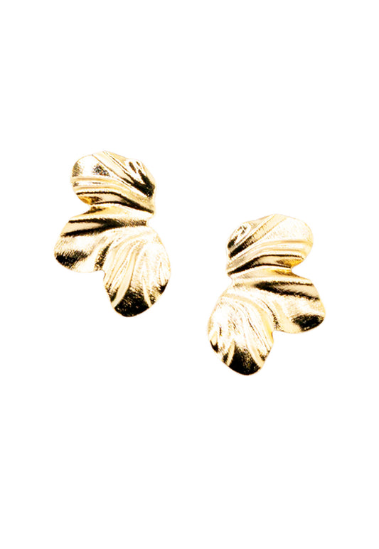 Aros Luna Baño de Oro 24k