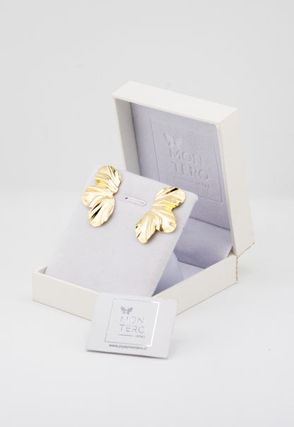 Aros Luna Baño de Oro 24k