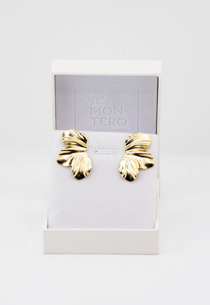 Aros Luna Baño de Oro 24k