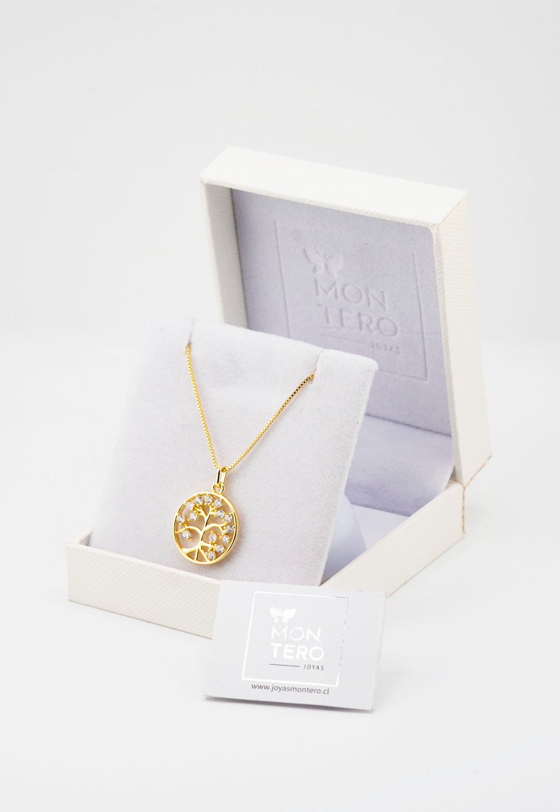 Collar Julia con Microcircones Baño de oro 24k