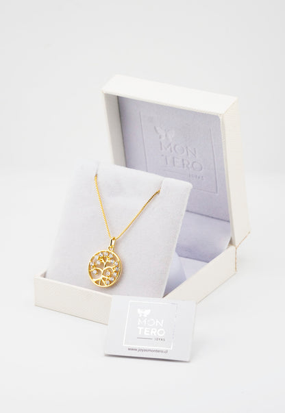 Collar Julia con Microcircones Baño de oro 24k