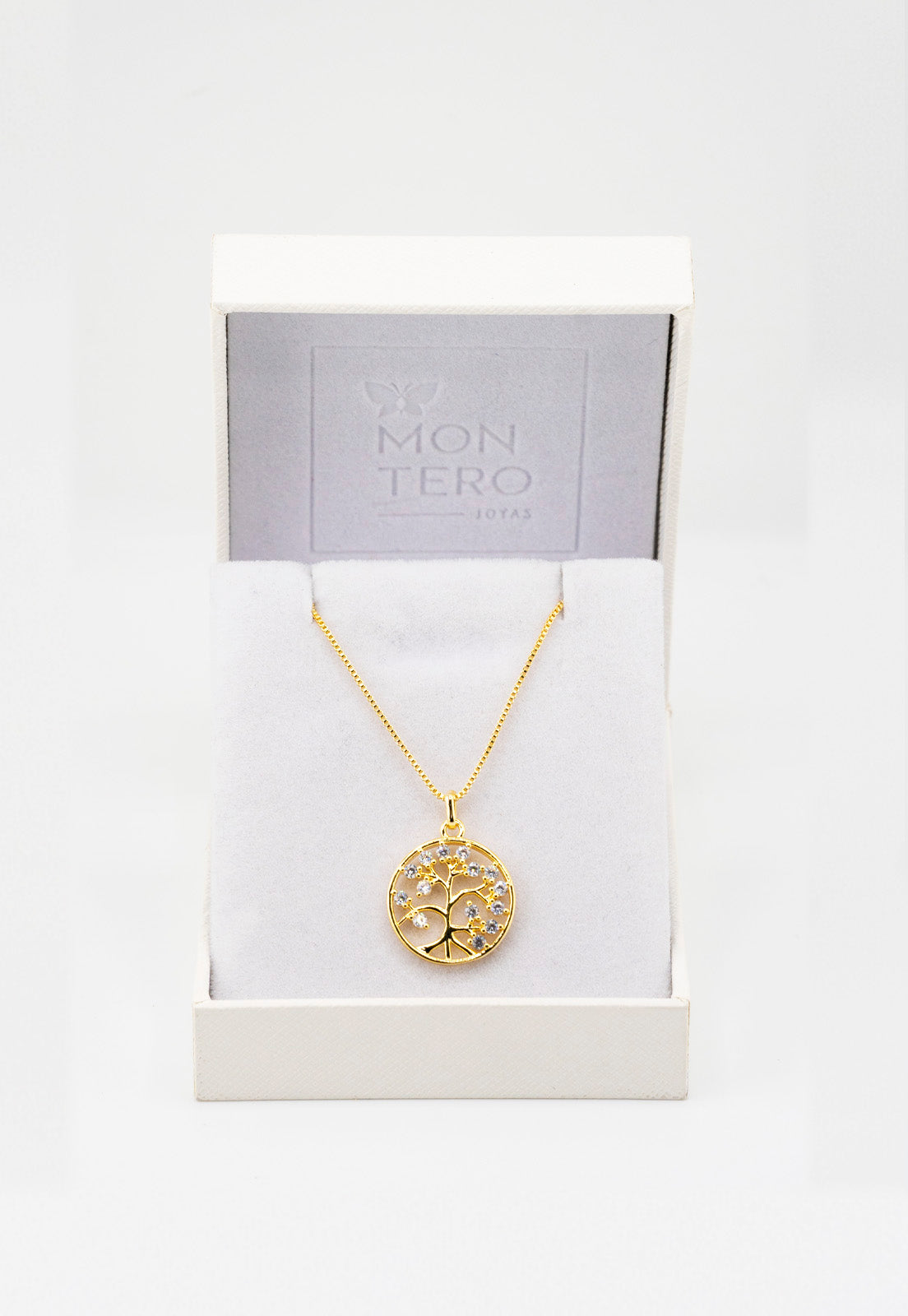 Collar Julia con Microcircones Baño de oro 24k