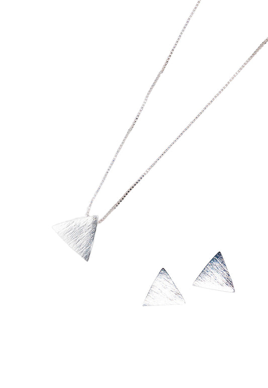 Conjunto Africa Con Baño de Oro Blanco