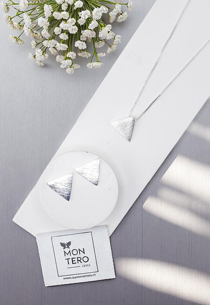 Conjunto Africa Con Baño de Oro Blanco