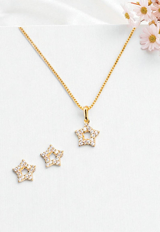 Conjunto Aurora Gold 24K MicroCircones