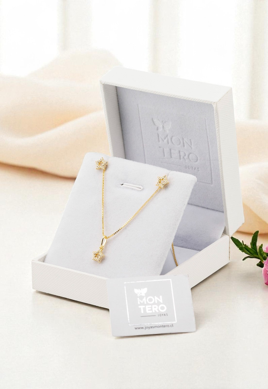 Conjunto Aurora Gold 24K Micro Circones