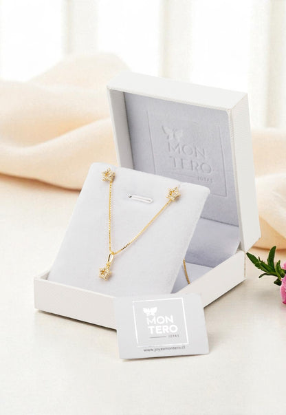 Conjunto Aurora Gold 24K Micro Circones