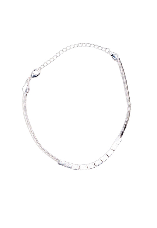 Pulsera Maya Silver Con Baño de Oro 24k