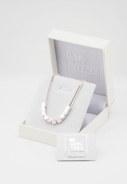 Pulsera Maya Silver Con Baño de Oro 24k