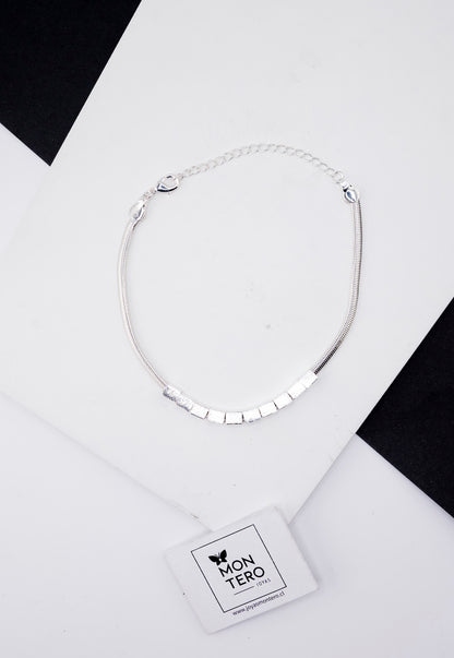 Pulsera Maya Silver Con Baño de Oro 24k