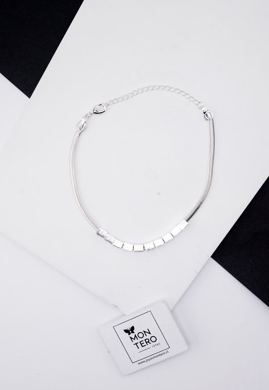 Pulsera Maya Silver Con Baño de Oro 24k