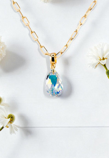 Collar Chiara Palermo Gold 24K Cristal Swarovski® Aurora Boreal