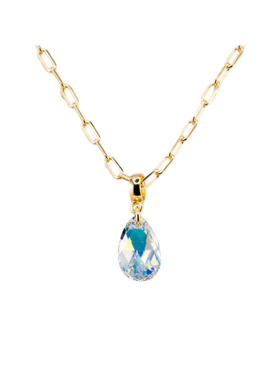 Collar Chiara Palermo Gold 24K Cristal Swarovski® Aurora Boreal