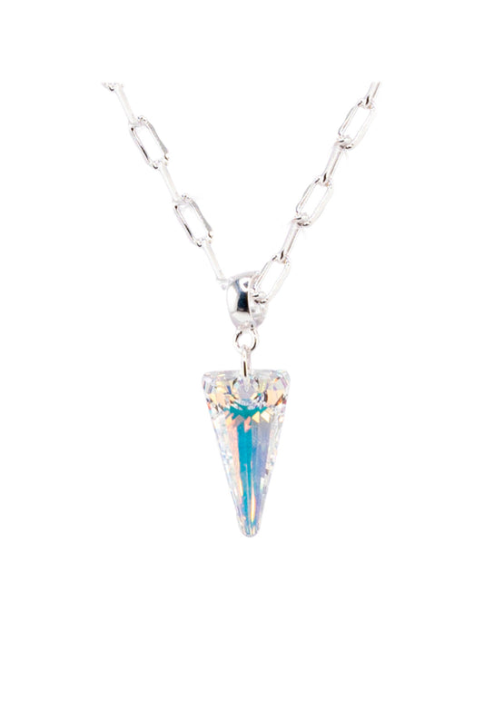 Collar Chiara Roma Baño Oro Cristal Swarovski® Aurora Boreal