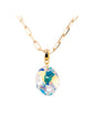 Collar Chiara Praga Gold 24K Cristal Swarovski® Aurora Boreal