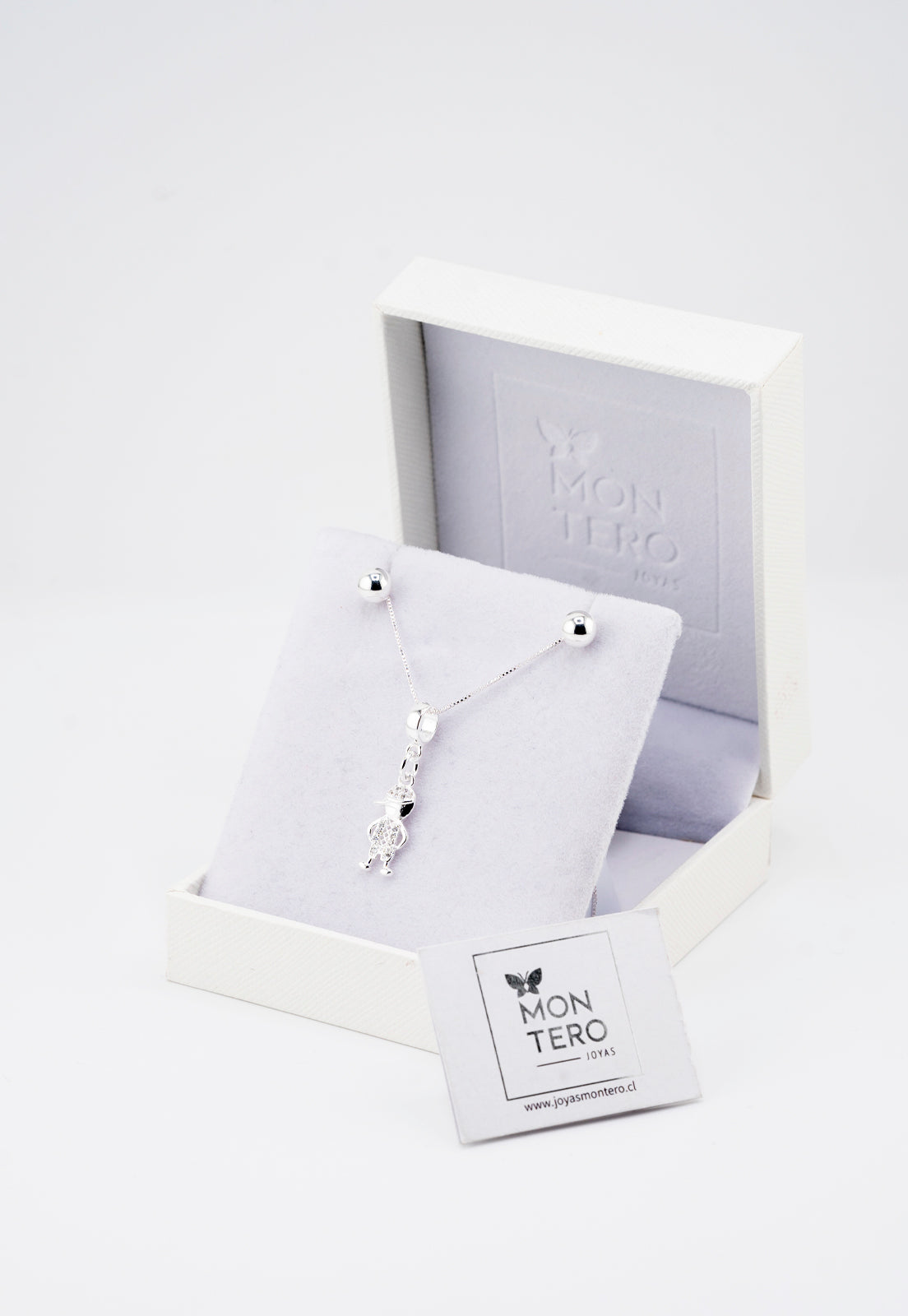 Conjunto Lisa Niño Baño de Oro Blanco y Microcircones