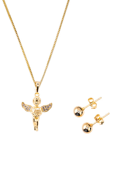 Conjunto Angel Gold 24K MicroCircones