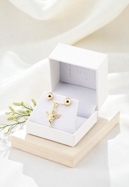 Conjunto Angel Gold 24K Micro Circones