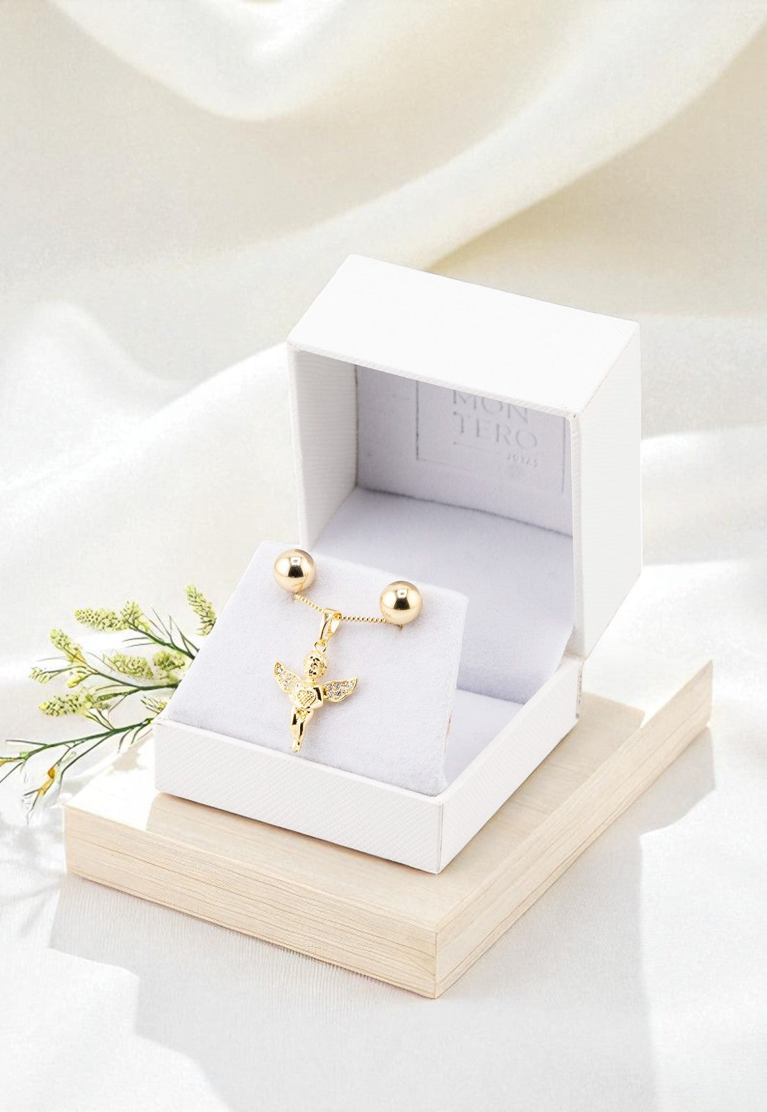 Conjunto Angel Gold 24K MicroCircones