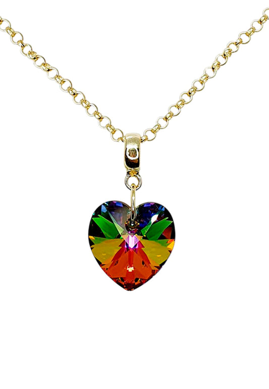 Collar Gran Romance Gold 24K Cristal Swarovski® Vitral Medium