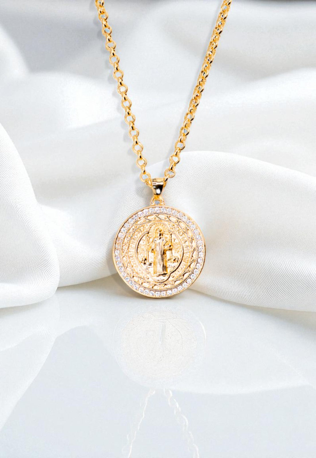 Collar San Benito Gold 24K Microcircones