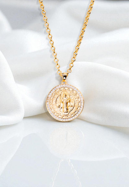 Collar San Benito Gold 24K Microcircones
