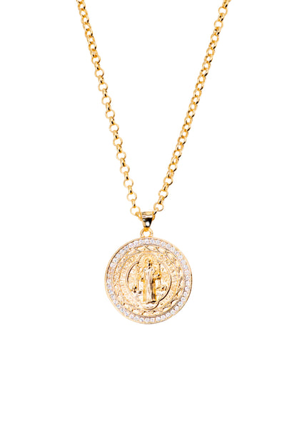 Collar San Benito Gold 24K Microcircones