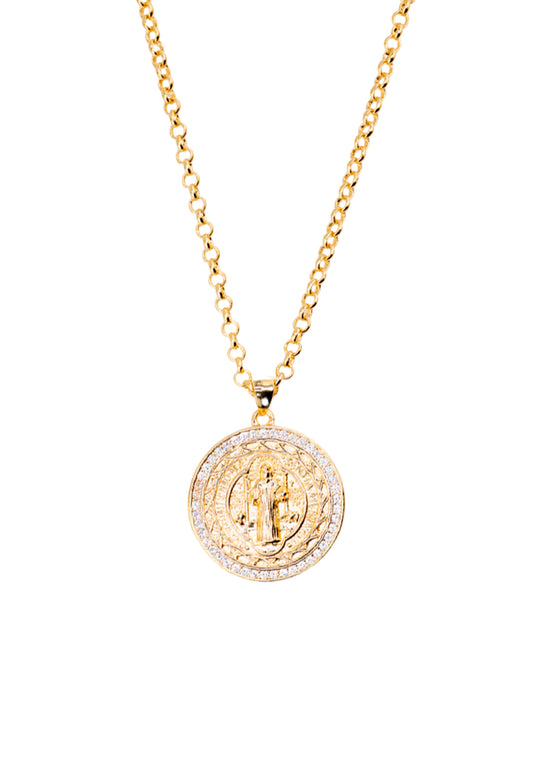 Collar San Benito Gold 24K Microcircones