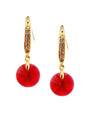 Aros Aurora Gold 24K Cristal Swarovski® Scarleth