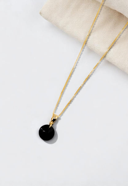 Collar Aurora Gold 24K Cristal Genuino Jet