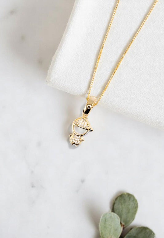 Collar Ignacio Gold Baño de Oro 24k Microcircones