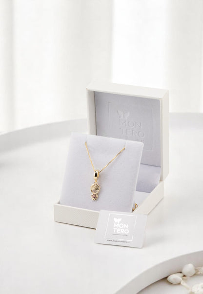 Collar Ignacia Gold Baño de Oro 24 k Microcircones