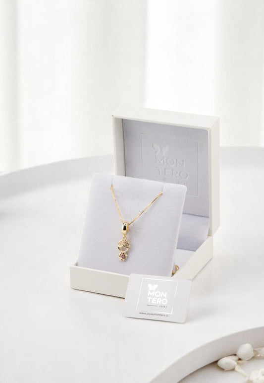 Collar Ignacia Gold 24K Microcircones