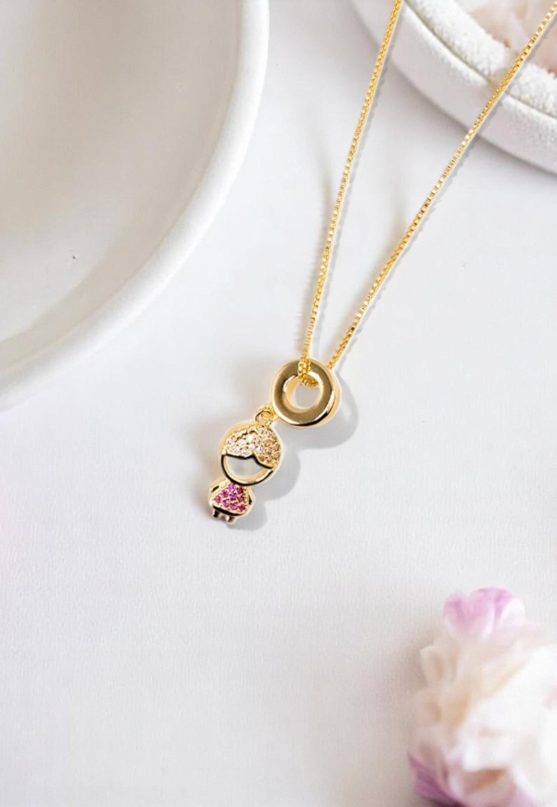 Collar Ignacia Gold Baño de Oro 24 k Microcircones