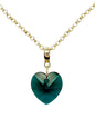 Collar Gran Romance Gold 24K Cristal Genuino Emerald